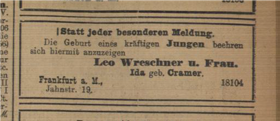 Auszug aus Digitalisat